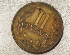 1952 Colombia 2 Centavos