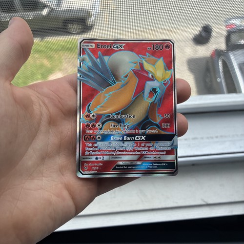 Entei GX 71/73 Full Art Shining Legends Pokémon TCG Sun & Moon Mint Condition