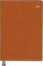 Daigo 2026 Planner, Appointment Weekly Vertical, A5 Brown, E8461, 2025, Starts D