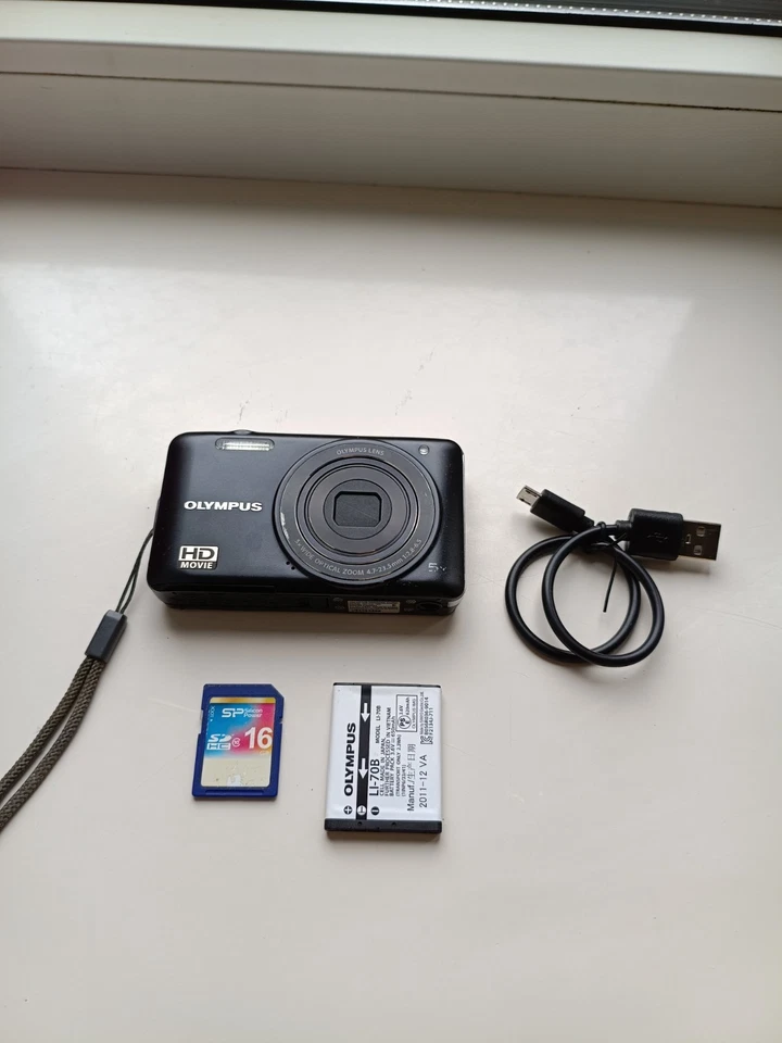 🔥Olympus VG-160(X 990) Black 14.0MP digital compact camera🔥WORKing FULL Set🔥 - Image 3 of 4