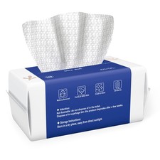 Ourmed Life Face Towels Disposable Biodegradable Clean Facial Towels for Sens...