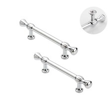 2 PCS 33/4 Inch Hole Center Polished Chrome Cabinet Pulls Drawer Handles