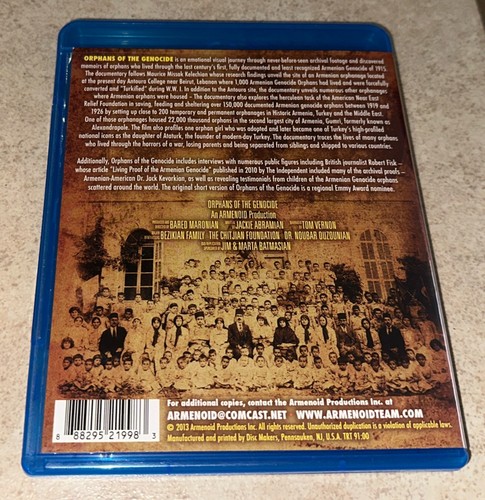 Orphans Of The Genocide Mega Rare OOP Blu-Ray Disc - Imagen 2 de 4