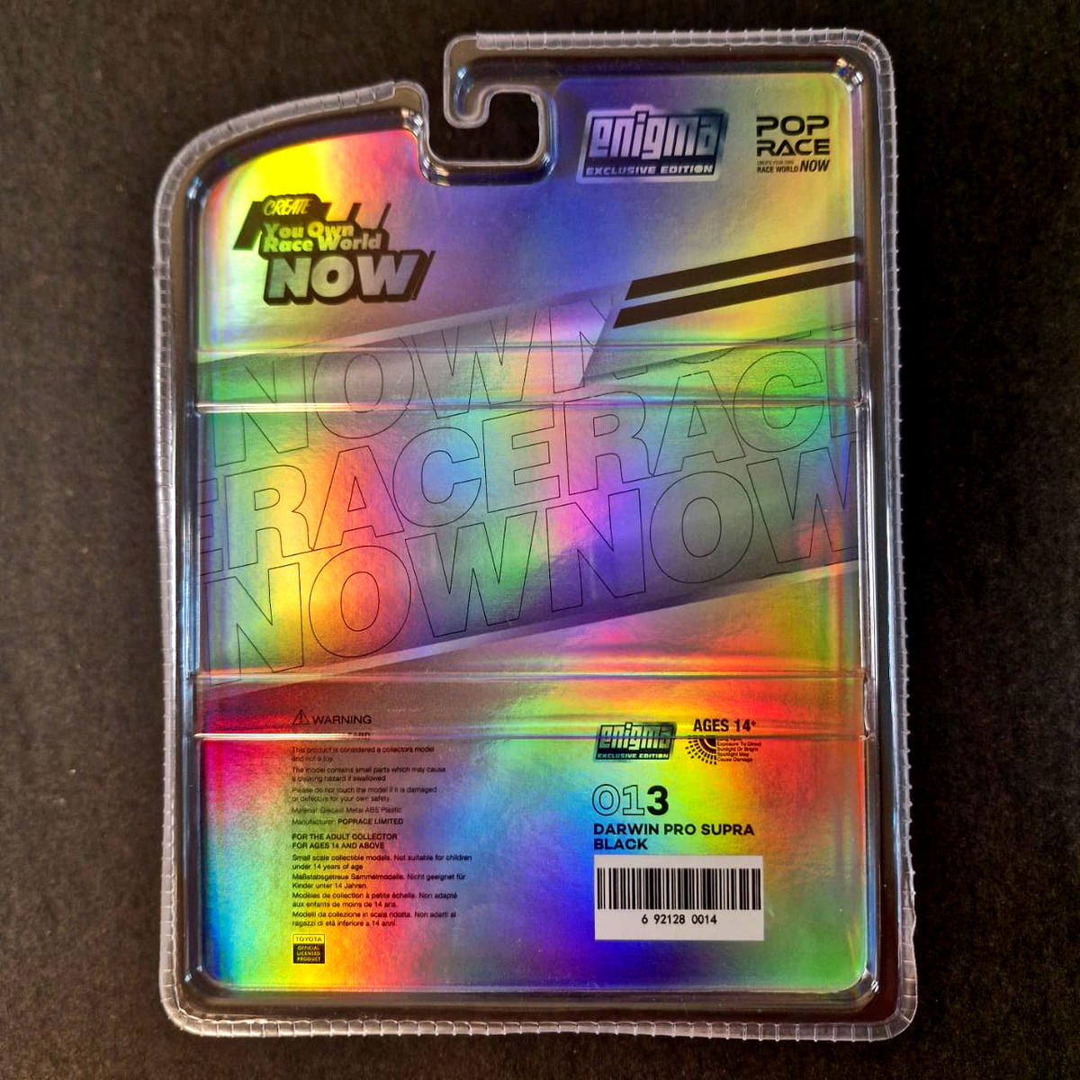 Pop Race 1:64 Darwin Pro Supra Black #013 Enigma Exclusive Edition