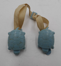 Vintage 1960's Twin Turtle Baby Bib Holder