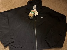 NWT Womens Black Nike Zip Up Jacket Size XL Retail 90