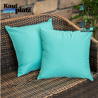 Kissenbezug 2Er Set Wasserdicht Dekorativ 45X45 Cm HellgrüN FüR Sofa Garten