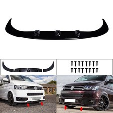 Schwarz Frontspoiler Stoßstange Spoiler Lippe Für VW Multivan V T5 bj.2010 -2015