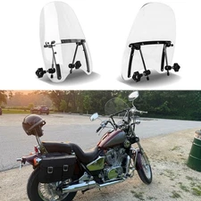 Large 19''x17'' Motorcycle Windshield Clear Lens For Honda Shadow Aero 750 1100