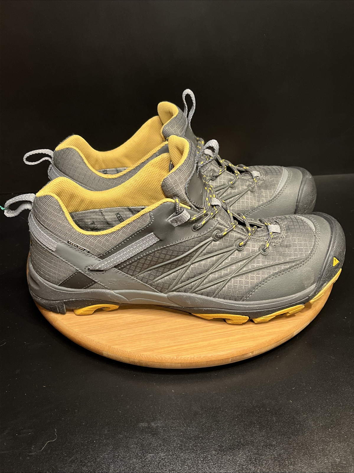 Scarpe da trekking Keen sneakers outdoor uomo 12 grigio giallo stringate usate in ottime condizioni