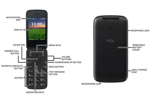 TCL Classic 4058C 8GB Gray (Cricket) **