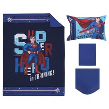 Superman 4 Piece Toddler Bedding Set - Super Hero in Training