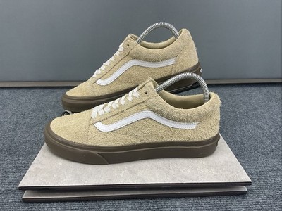 VANS Old Skool ''Hairy'' Suede Khaki Shoes Brown Sole Men's 8 Women's 9.5