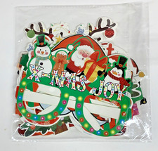 New 16 Pack Christmas Papers Glasses Decorating Multicolor Ornate Decor Kids