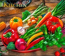 Kitchen | 2026 14x24" (Hanging) Monthly Deluxe Wall Calendar | Plastic-Free