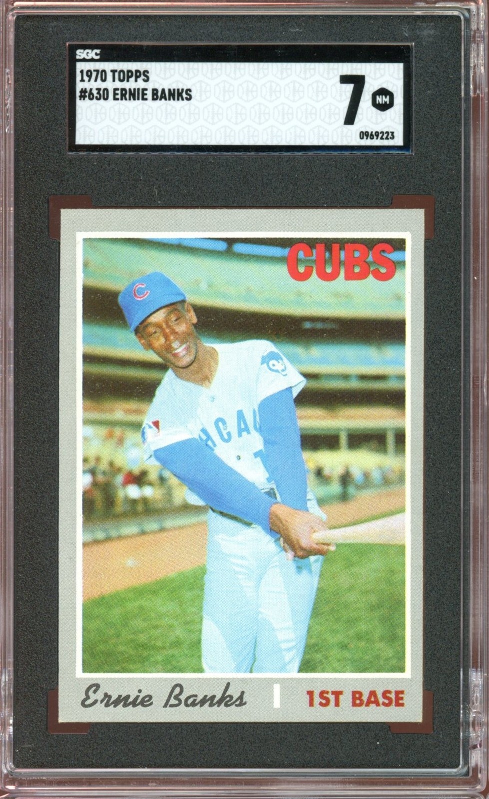 1970 Topps Baseball #630 Ernie Banks SGC 7