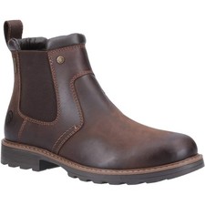 Cotswold Leafield Mens Waterproof Chunky Chelsea Boots Leather Padded Dealers