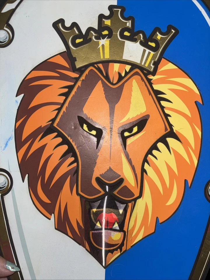 Legoland Lego Castle Lion Foam Shield Lion W Crown 2009 Halloween Costume 20”x10 - Image 3 of 4