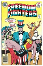 FREEDOM FIGHTERS #5 CASI NUEVO 9,4 EDAD DE BRONCE DC! ¡MUJER MARAVILLA! ¡DAMA FANTASMA! MUÑECA HOMBRE!