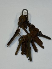 Antique Key  set 28 LOT Short Vintage Old + S...