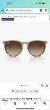Ray-Ban Women's Rb4171 Erika Round Sunglasses