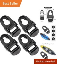 4 Sets Kayak Replacement Clips for Lifetime Emotion Kayaks - Black