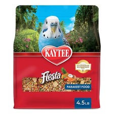 Kaytee Fiesta Parakeet Bird Food, Nutritious and Fun Blend, Supports Skin, Feath