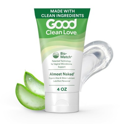 Good Clean Love Almost Naked Water-Based Lube, 4 Fl Oz (Pack of 1), White 