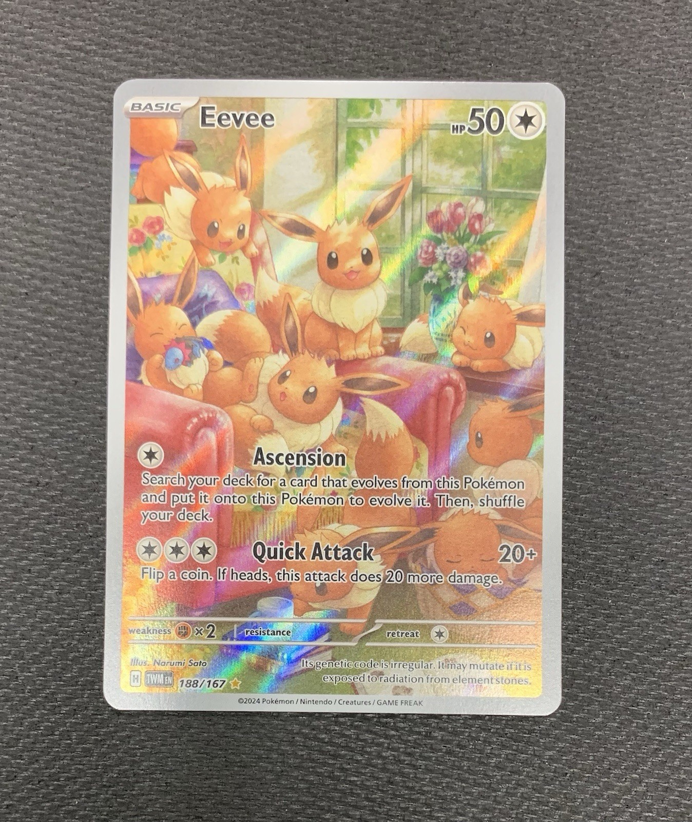 Eevee 188/167 Sv06: Twilight Masquerade Holo ~ NM