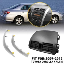 For Toyota Corolla 2009-2013 Center Dash A/C Outlet Air Vent Panel w/-Strip Trim