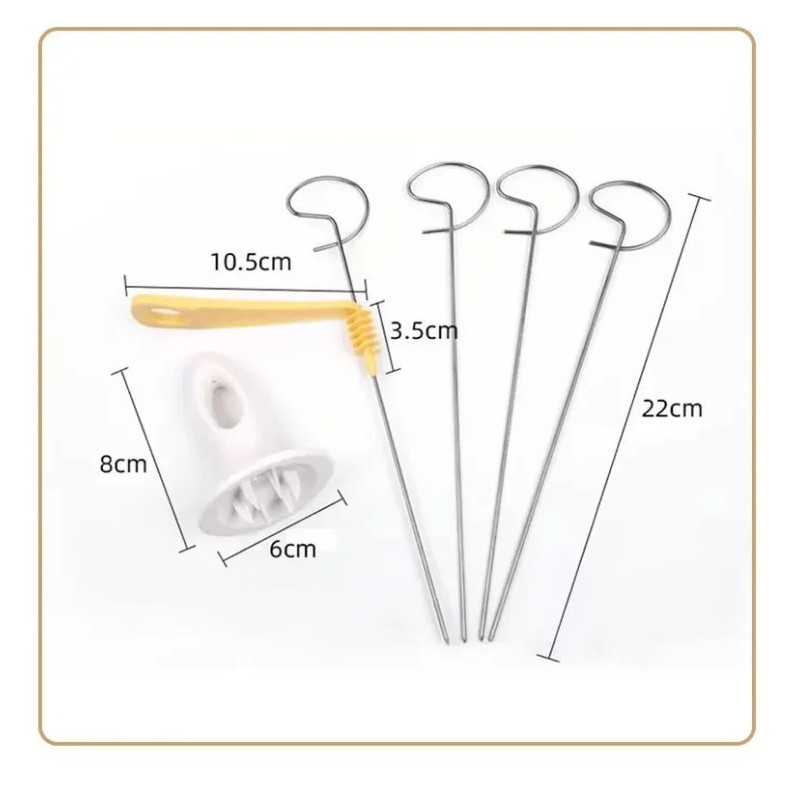 Spiral Potato Cutter Stainless Steel Vegetable Slicer Kitchen Tool NEW