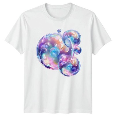 Iridescent Bubble Art T-Shirt Ozean Design Geburtstag Geschenk für Sie und Ihn