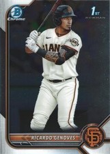 2022 Bowman Chrome Prospects #BCP-60 Ricardo Genoves GIANTS
