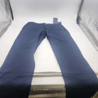 БРЮКИ BLUE ICE PREMIUM CLOTHING С ПРЯМЫМИ ШТАНИНАМИ В 4 СТОРОНЫ - РАЗМЕР: 32 - ТЕМНО-СИНИЙ