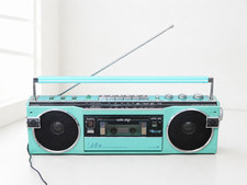 SANYO MR-U4SF Vintage Boombox FM/AM Stereo Working w/New Belts Japan Free Ship
