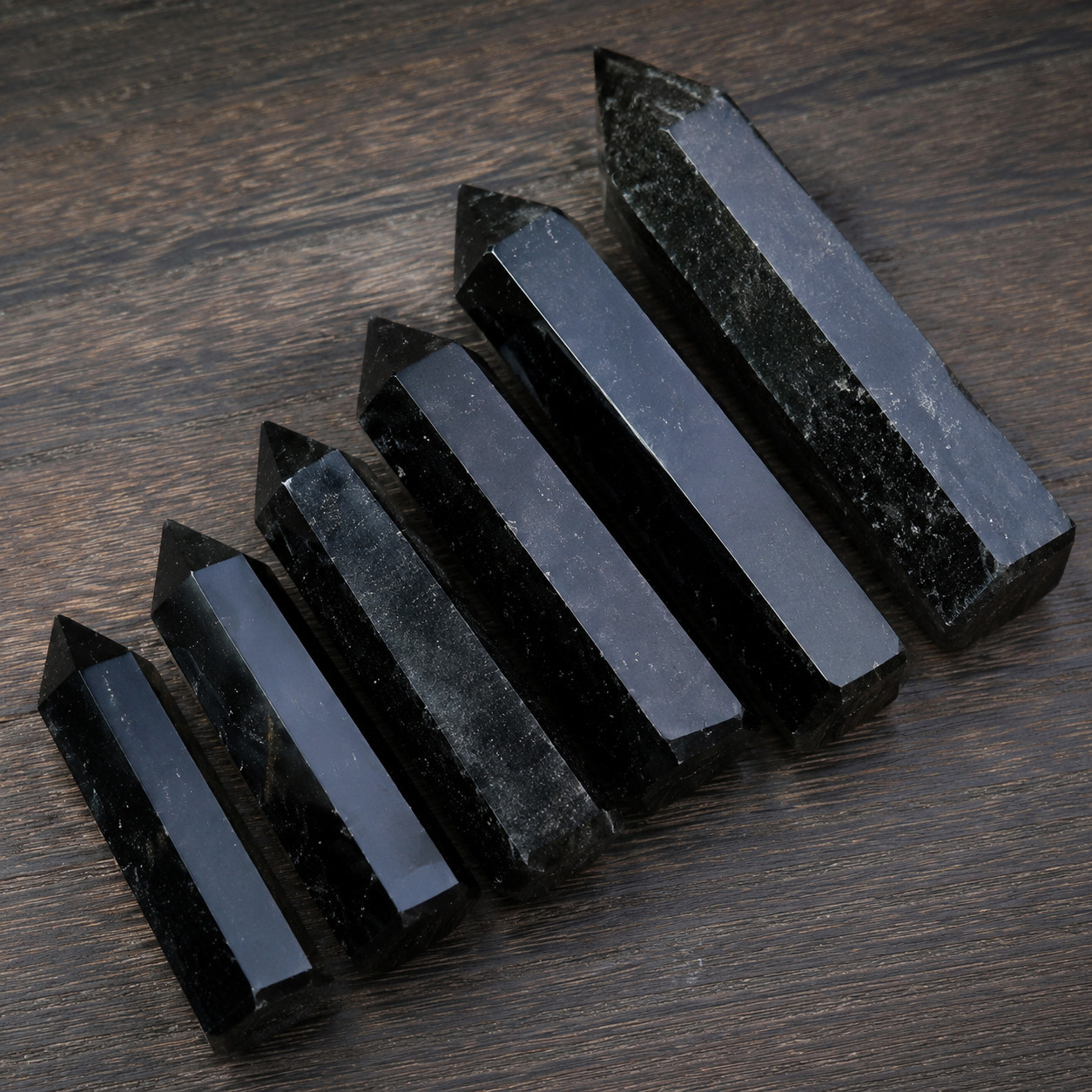 Natural Black Obsidian Obelisk Tower Protection Grounding Chakra Altar Decor