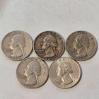 0.9042 Troy Oz. Silver $1.25 FV 90% 1960-64 D Mint Washington Quarters Nice set