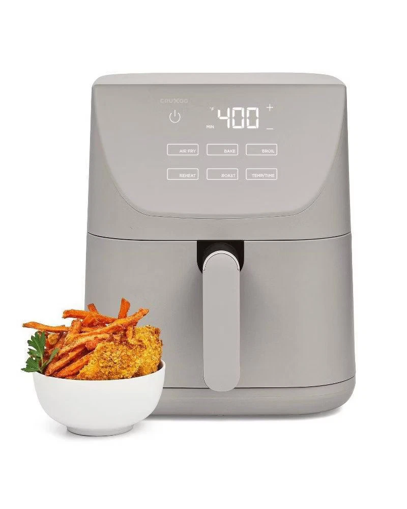 CRUXGG 6QT Air Fryer Gray 1500W Electric Parts 6-Quart Capacity
Opens in a new window or tab