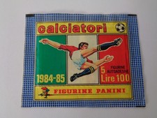 PANINI FOOTBALLERS 1984-85 LIRE 100 ORIGINAL SEALED FIGURINE BAG