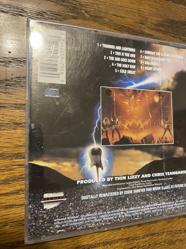 Thunder and Lightning by Thin Lizzy (CD Tested Heavy Metal Rare Oop Cold Sweat - Picture 3 of 10