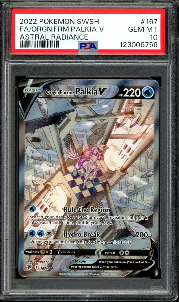 PSA 10 Origin Forme Palkia V Alt Art 167/189 Astral Radiance