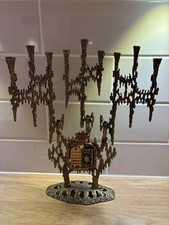 Vintage Large Menorah Jerusalem Israel Jewish Judaica Hannukkah Chanukah