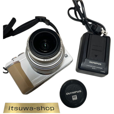 Olympus PEN E-PL1 White w/ 14-42mm Lens Tested No Box w/ Charger Battery