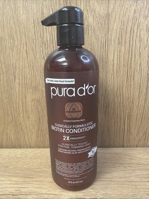 PURA D'OR 16 Oz Professional Grade Clinically Formulated Biotin Conditioner