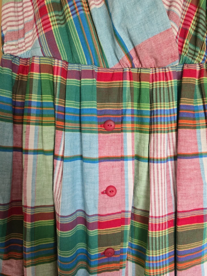 Vestido primavera mujer Liz Claiborne primavera vintage 100% algodón talla 14 Foto 4 de 4