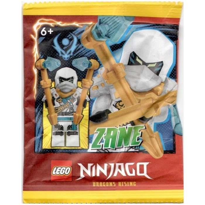 LEGO Ninjago Dragons Rising Zane con Arma de Hielo Bolsa de Papel 892410 (SELLADO)