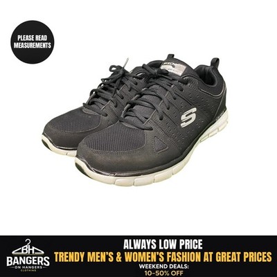 Skechers Flex Sole Air Cooled Memory Foam Lite Weight Womens Size 12 Black 1845