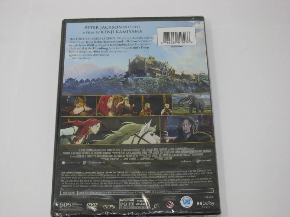 Lord Of The Rings, The The War Of The Rohirrim DVD  NEW - Image 3 of 3