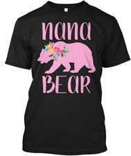 Cute Nana Bear Grandmother T-Shirt Made in the USA Size S to 5XL