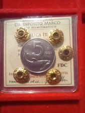 Repubblica Italiana lotto di 3 pezzi da 5 lire periziate 1952-1953-1955 ottime